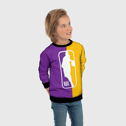 Детский свитшот NBA Kobe Bryant / 3D-Черный – фото 3