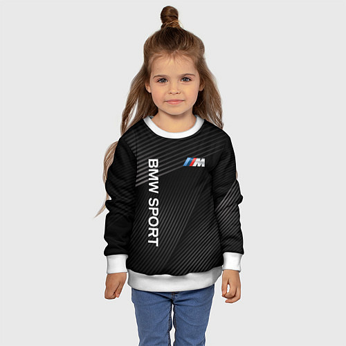 Детский свитшот BMW / 3D-Белый – фото 4