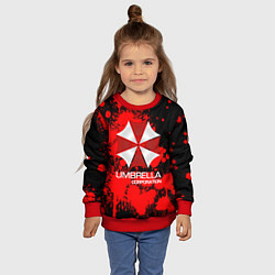 Свитшот детский UMBRELLA CORP, цвет: 3D-красный — фото 2