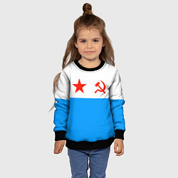 Свитшот детский ВМФ СССР, цвет: 3D-черный — фото 2