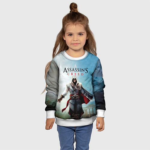 Детский свитшот Assassins Creed / 3D-Белый – фото 4