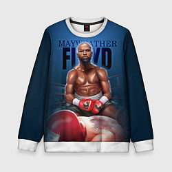 Свитшот детский Mayweather, цвет: 3D-белый