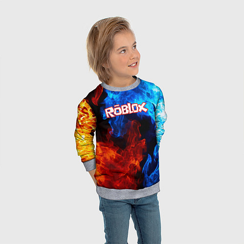 Детский свитшот ROBLOX / 3D-Меланж – фото 3