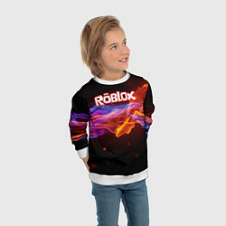 Свитшот детский ROBLOX, цвет: 3D-белый — фото 2