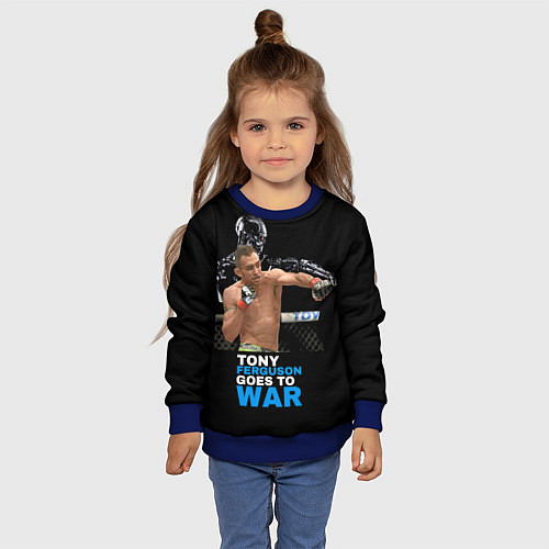 Детский свитшот Tony Ferguson / 3D-Синий – фото 4
