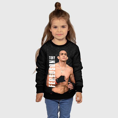 Детский свитшот EL CUCUY Tony Ferguson / 3D-Черный – фото 4