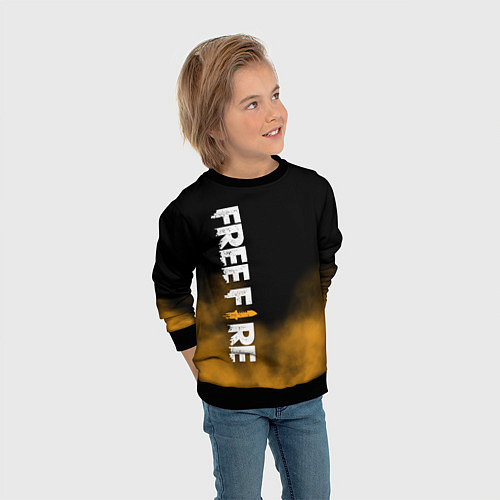 Детский свитшот Free fire / 3D-Черный – фото 3