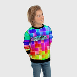 Свитшот детский Роблокс, цвет: 3D-черный — фото 2