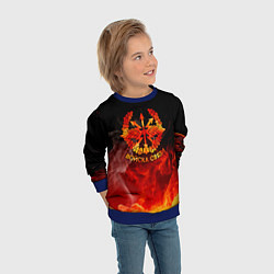 Свитшот детский Войска связи, цвет: 3D-синий — фото 2