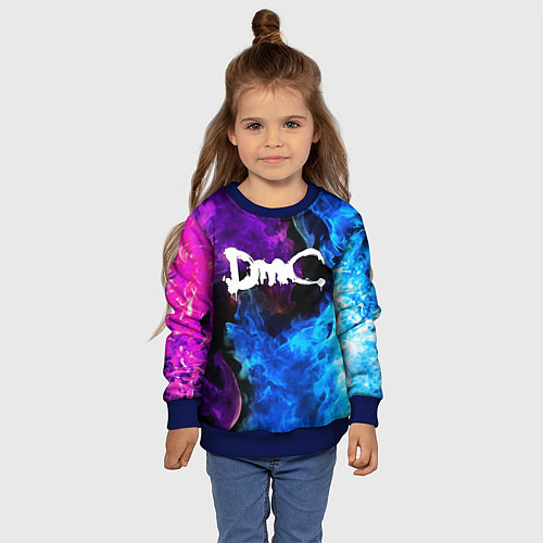 Детский свитшот DEVIL MAY CRY DMC / 3D-Синий – фото 4