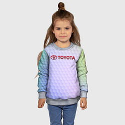 Свитшот детский TOYOTA, цвет: 3D-меланж — фото 2
