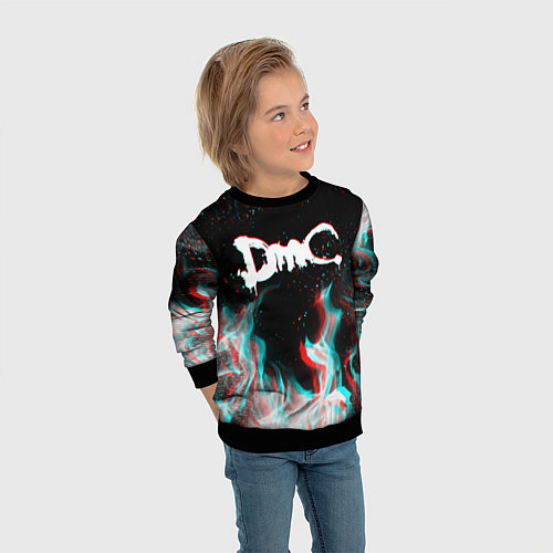 Детский свитшот DEVIL MAY CRY DMC / 3D-Черный – фото 3