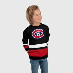 Свитшот детский Монреаль Канадиенс, цвет: 3D-черный — фото 2