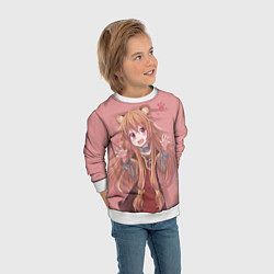 Свитшот детский Raphtalia, цвет: 3D-белый — фото 2