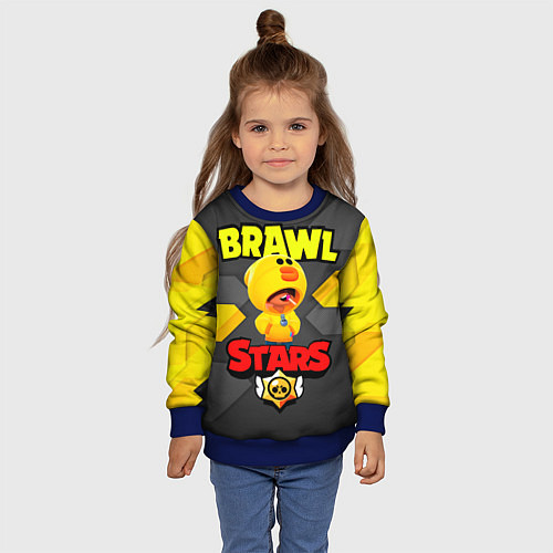 Детский свитшот BRAWL STARS SALLY LEON / 3D-Синий – фото 4