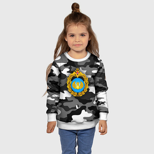Детский свитшот ВДВ / 3D-Белый – фото 4