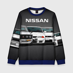 Свитшот детский NISSAN, цвет: 3D-синий