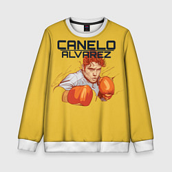 Свитшот детский Canelo Alvarez, цвет: 3D-белый