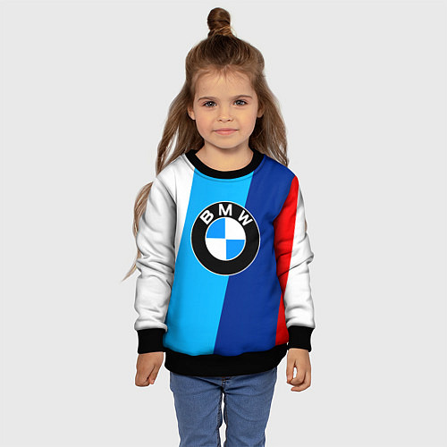 Детский свитшот BMW / 3D-Черный – фото 4
