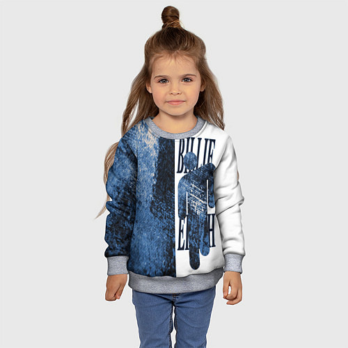 Детский свитшот Billie eilish / 3D-Меланж – фото 4