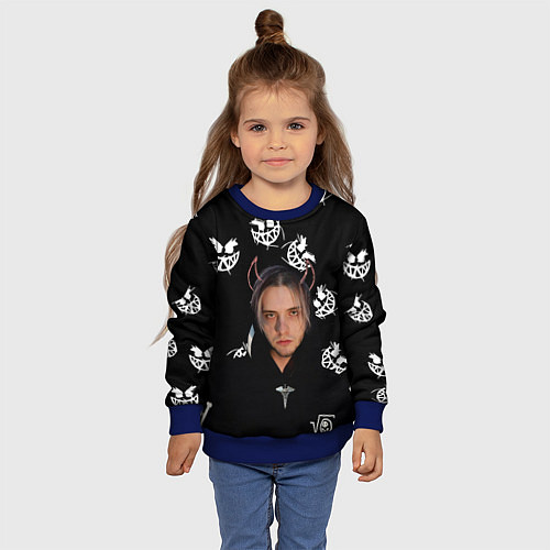 Детский свитшот PYROKINESIS / 3D-Синий – фото 4