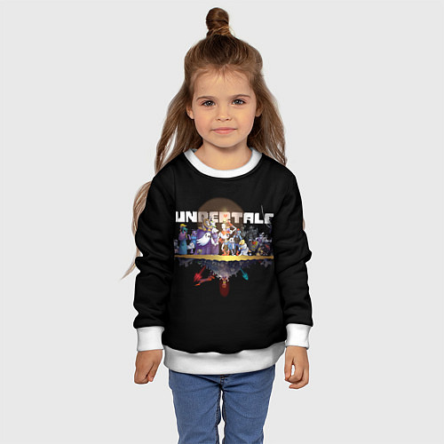 Детский свитшот Undertale / 3D-Белый – фото 4