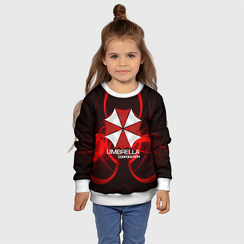 Детский свитшот Umbrella Corp / 3D-Белый – фото 4