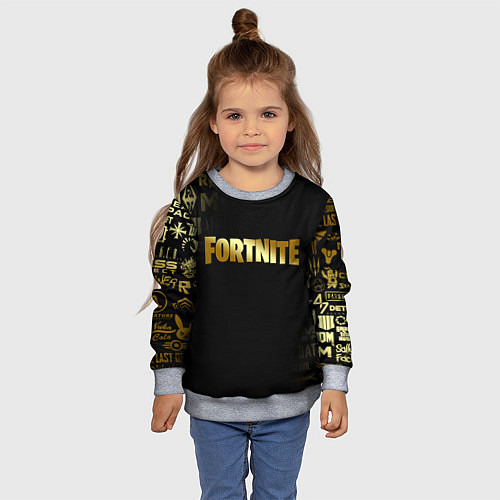 Детский свитшот FORTNITE / 3D-Меланж – фото 4
