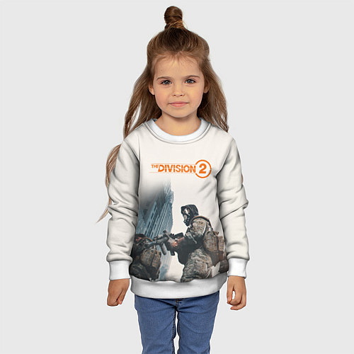 Детский свитшот The Division 2 Military / 3D-Белый – фото 4