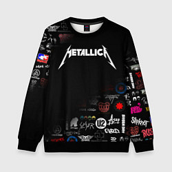 Свитшот детский Metallica, цвет: 3D-черный
