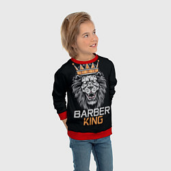 Свитшот детский Barber King Барбер Король, цвет: 3D-красный — фото 2