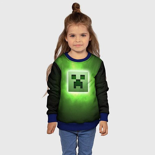 Детский свитшот MINECRAFT / 3D-Синий – фото 4