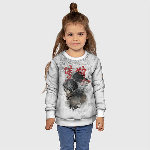 Детский свитшот SEKIRO SHADOW DIE TWICE / 3D-Белый – фото 4