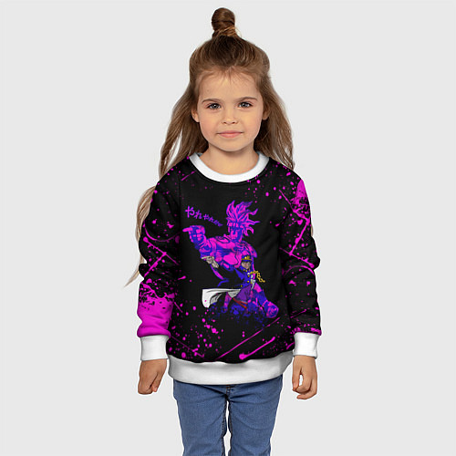 Детский свитшот JOJOS BIZARRE ADVENTURE / 3D-Белый – фото 4