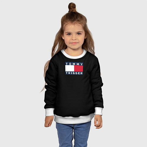 Детский свитшот Tommy Hilfiger, tommy trigger / 3D-Белый – фото 4