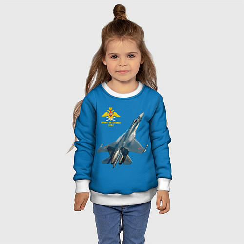 Детский свитшот ВВС / 3D-Белый – фото 4