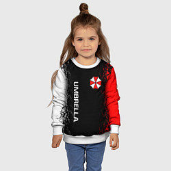 Свитшот детский RESIDENT EVIL UMBRELLA, цвет: 3D-белый — фото 2