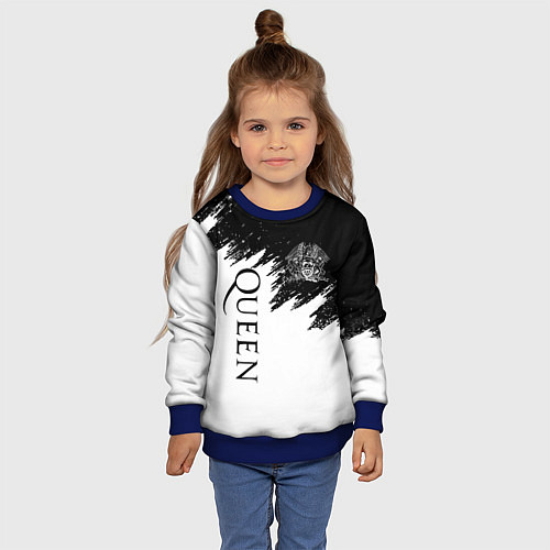Детский свитшот QUEEN / 3D-Синий – фото 4