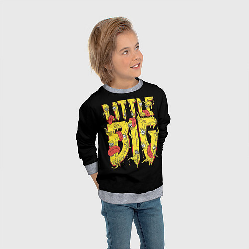 Детский свитшот Little Big / 3D-Меланж – фото 3