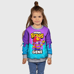 Свитшот детский BRAWL STARS GENE, цвет: 3D-меланж — фото 2