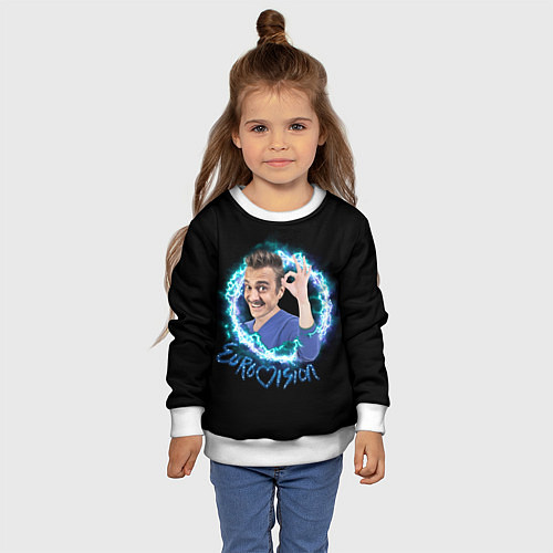 Детский свитшот I'M OK / 3D-Белый – фото 4