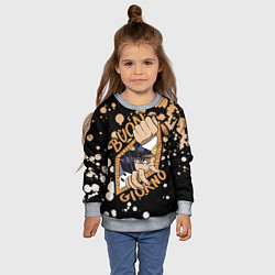 Свитшот детский JoJo Bizarre Adventure, цвет: 3D-меланж — фото 2