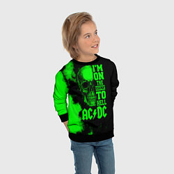 Свитшот детский I'm on the highway to hell ACDC, цвет: 3D-черный — фото 2