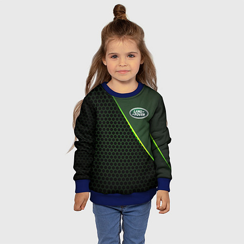 Детский свитшот Land Rover / 3D-Синий – фото 4