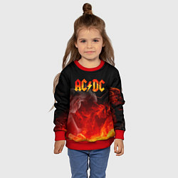 Свитшот детский ACDC, цвет: 3D-красный — фото 2