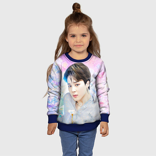 Детский свитшот БТС 2020 Season Greeting Чимин / 3D-Синий – фото 4