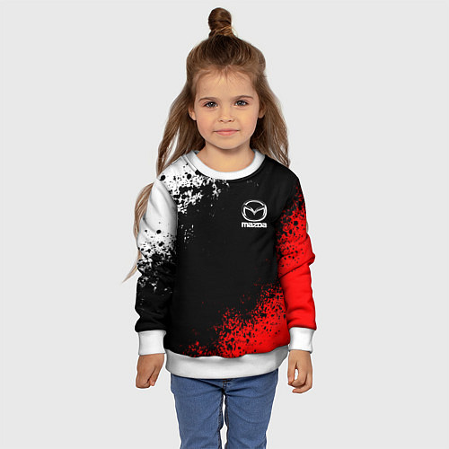 Детский свитшот MAZDA / 3D-Белый – фото 4