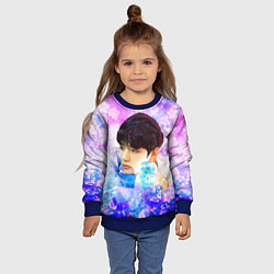 Свитшот детский БТС 2020 Season Greeting Ви V, цвет: 3D-синий — фото 2