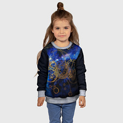 Свитшот детский Space Geometry, цвет: 3D-меланж — фото 2