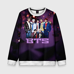 Свитшот детский BTS, цвет: 3D-белый